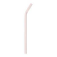 BRČKO obsahuje: 6x brčko +1 kartáček - pink/průhledné, sklo (20cm) - Premium Living