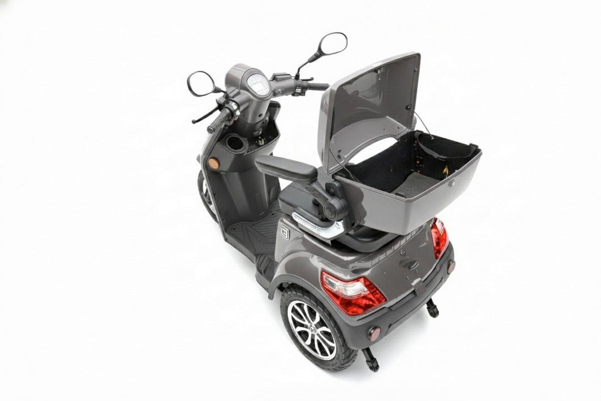 E-Seniorenmobil YOGI-IQL Lithium-Akku, 3-Rad, 1000W - Grau, Basics, Kunststoff/Metall (152/67/102cm)