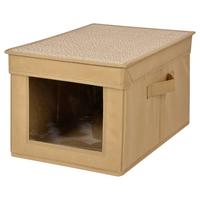 Úložný box SMART - béžová, Konventionell, kartón/textil (25/21/38cm) - Mömax