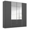 Drehtürenschrank 181cm Alabama, Grau - Silberfarben/Grau, MODERN, Holzwerkstoff (181/229/54cm) - Rauch Möbel