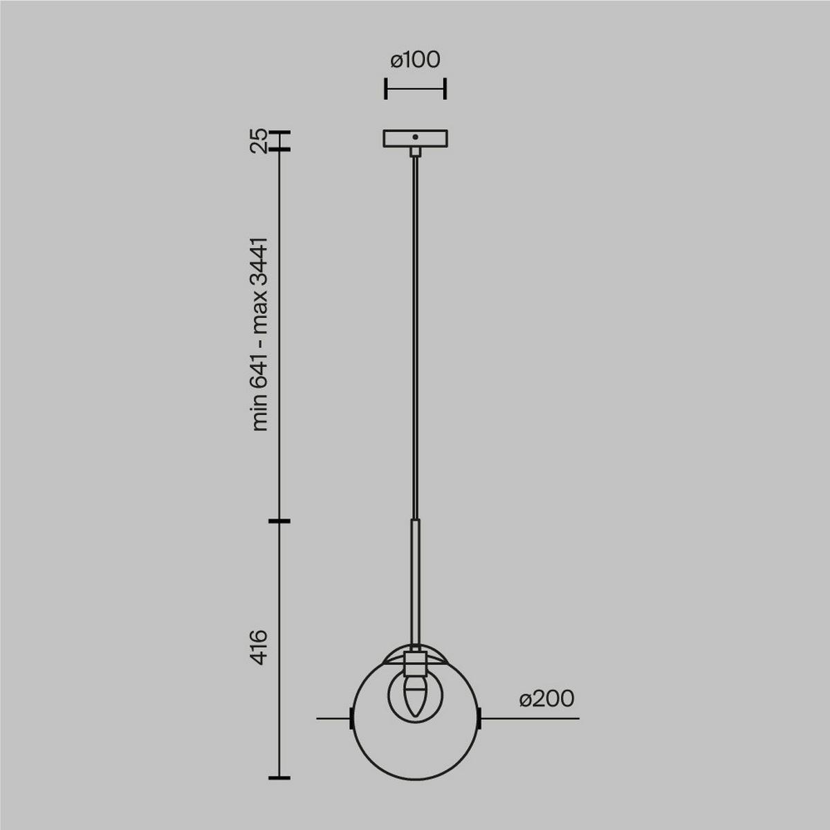 Pendelleuchte Basic Form - Goldfarben, MODERN, Metall (20/64,1cm) - MAYTONI