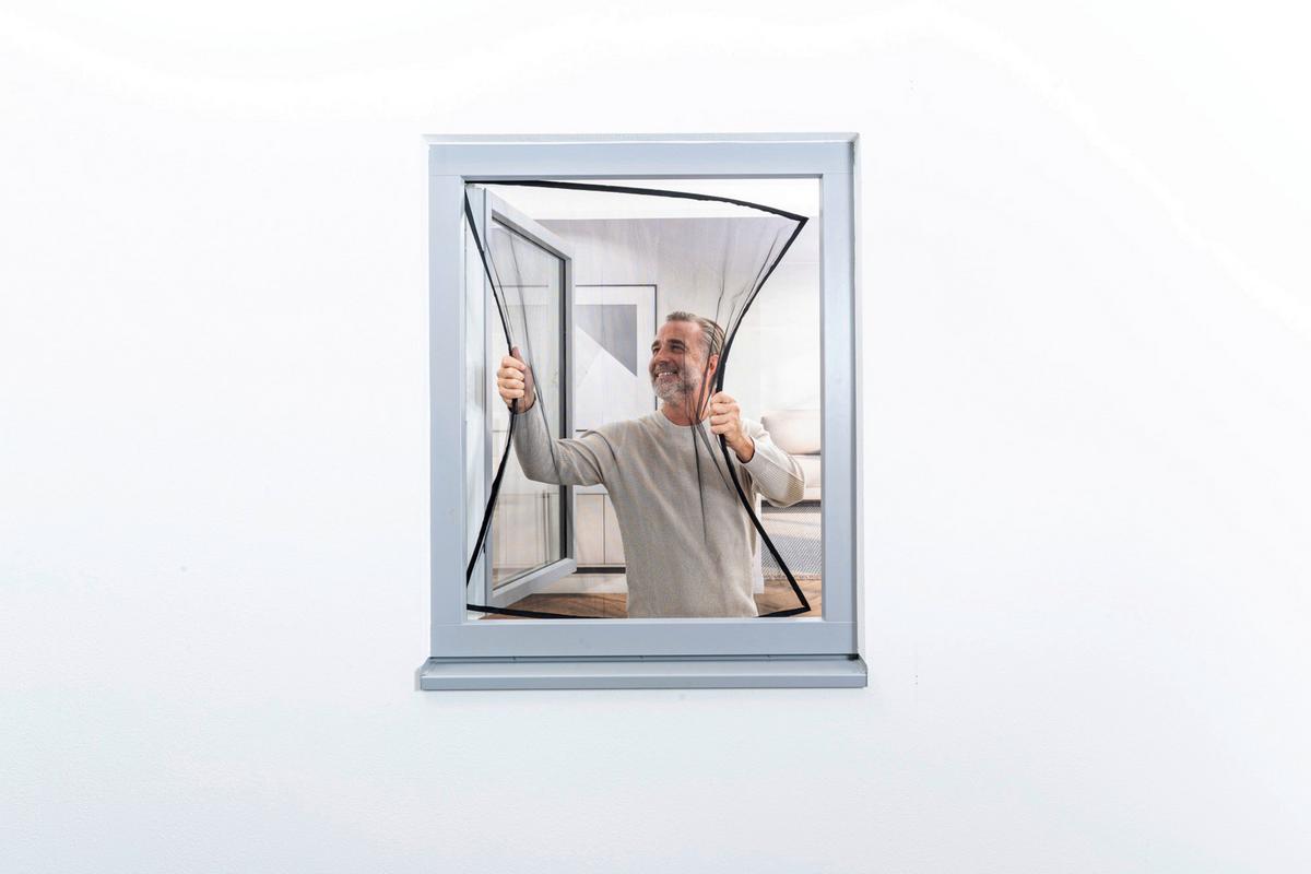 Insektenschutzfenster Pop-Up Screen, 100x120 cm - Anthrazit, Basics, Metall (100/120cm) - Windhager