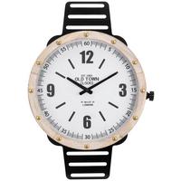 Wanduhr Jelena - Schwarz/Naturfarben, KONVENTIONELL, Holzwerkstoff/Metall (48/68/6cm) - James Wood