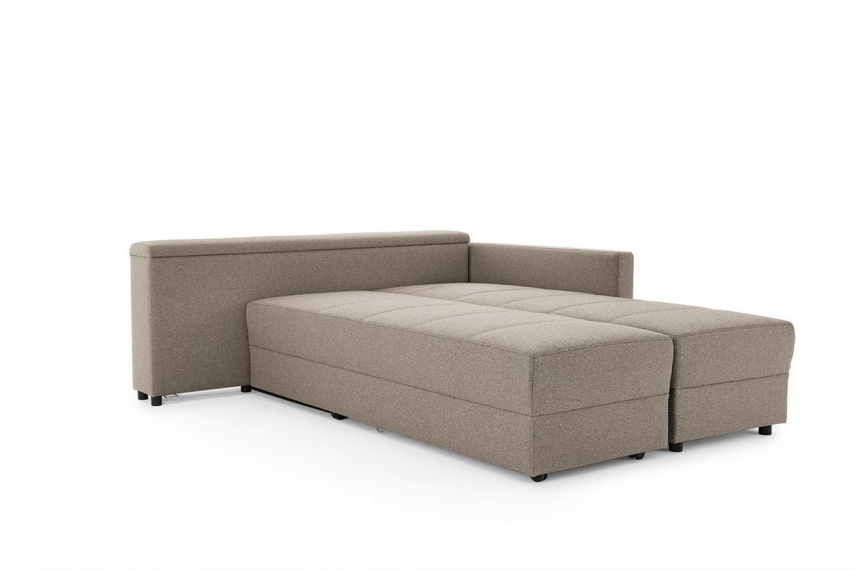 Ecksofa Looks Iii - Hellgrau/Schwarz, Design, Textil (229/287cm) - LOOKS by W.Joop