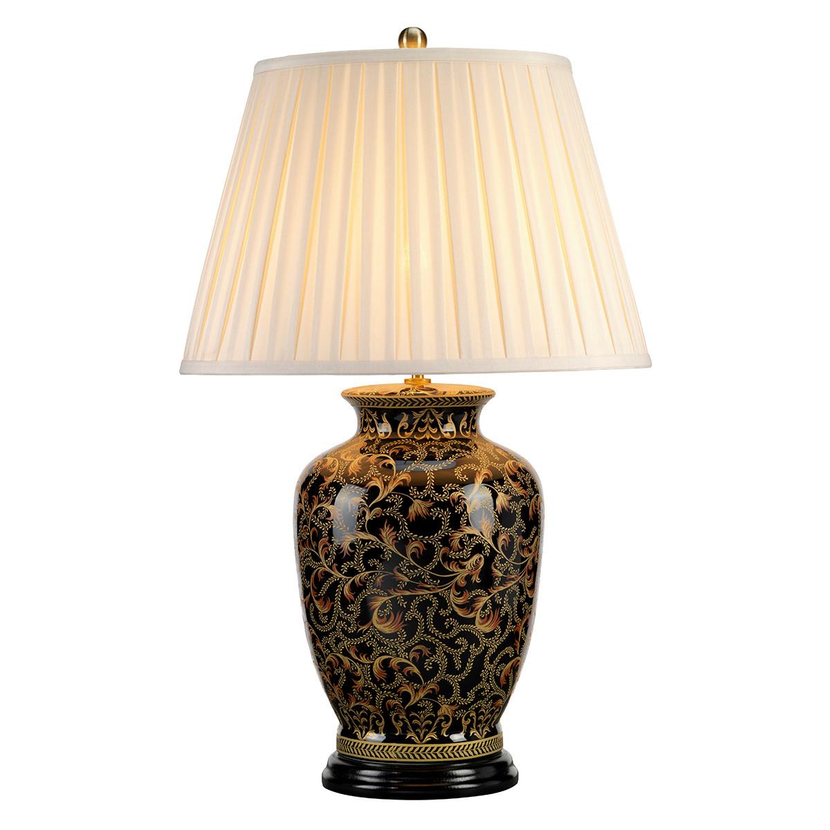 Tischleuchte Morris-Tl-Large - Goldfarben/Schwarz, KONVENTIONELL, Keramik (46/73cm) - Elstead Lighting