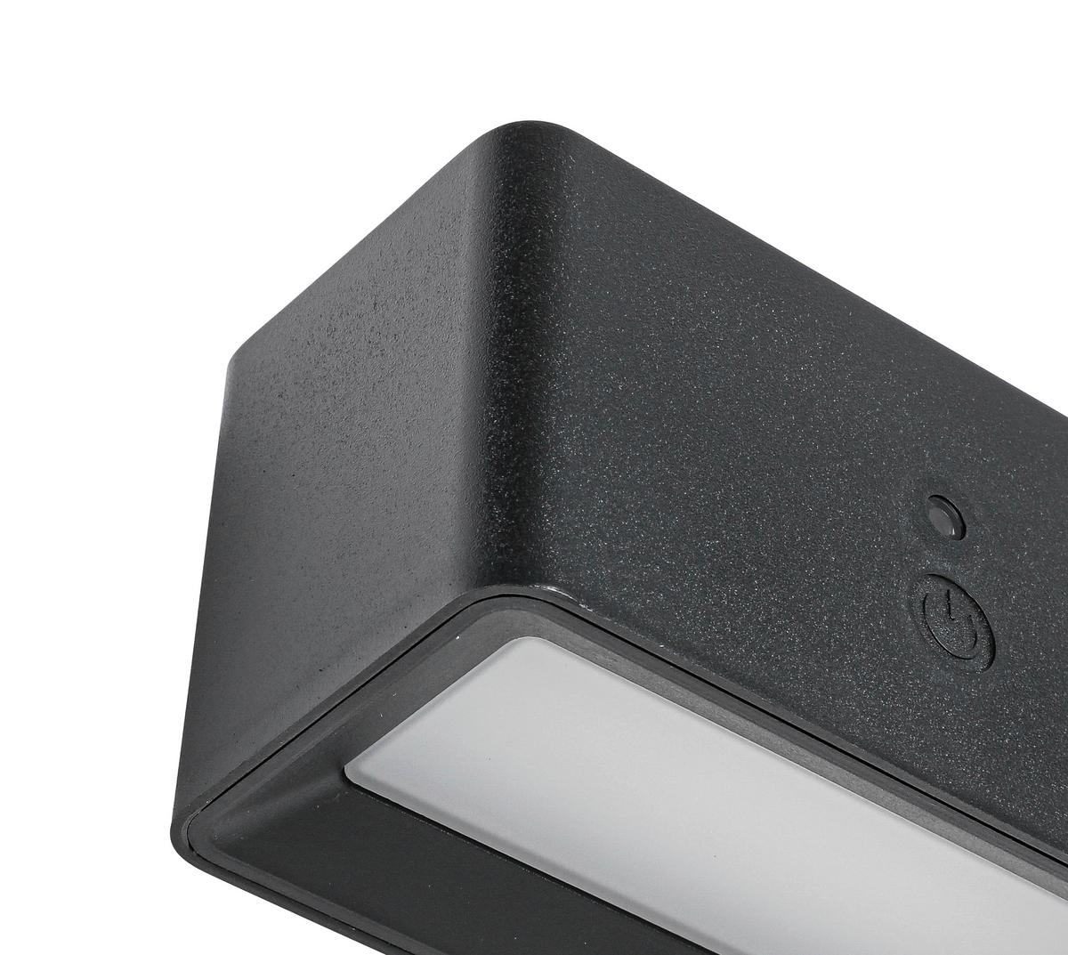 NÁSTĚNNÉ LED SVÍTIDLO TILOU - černá, Moderní, kov/plast (12/6,6/6,5cm) - Mömax