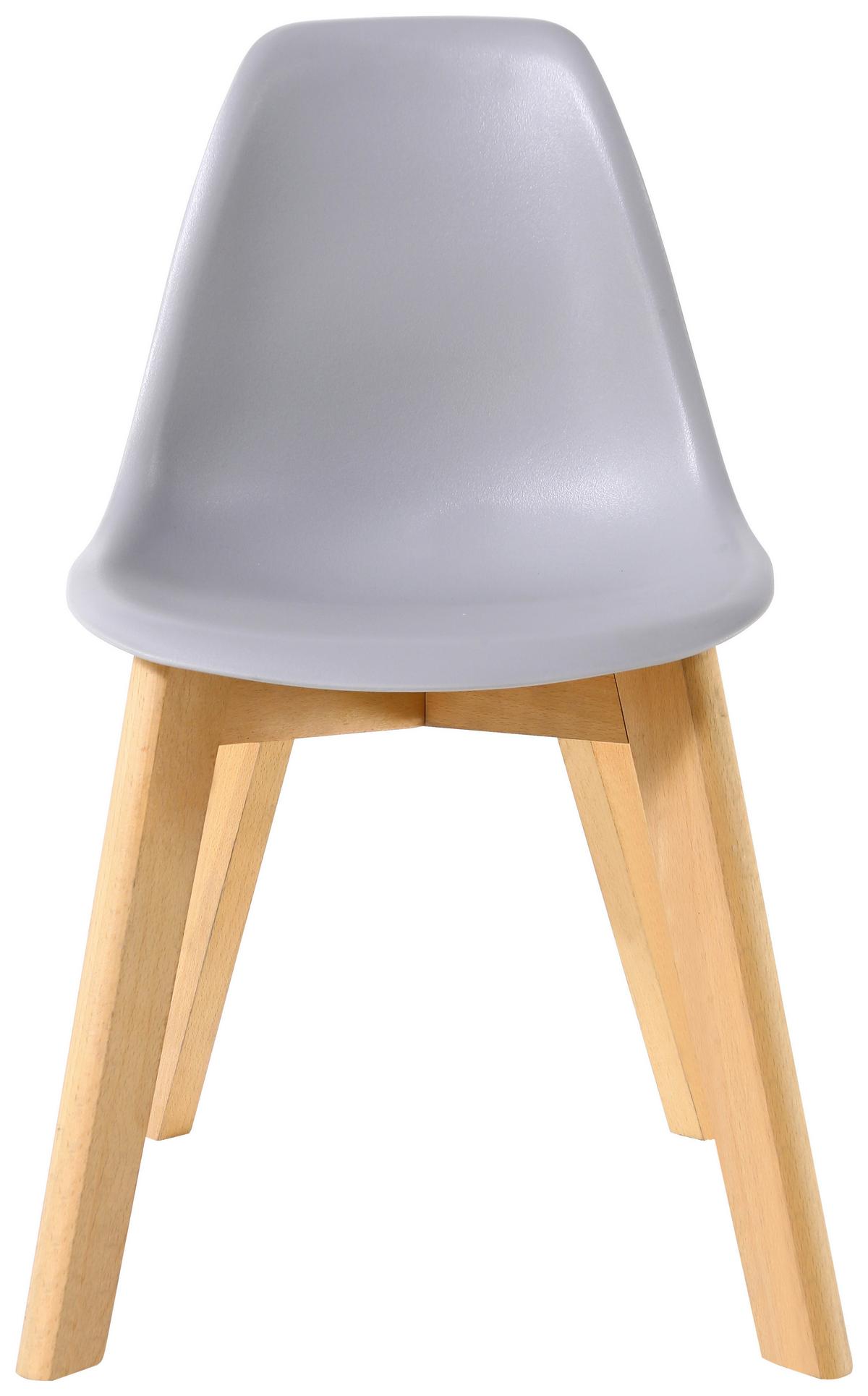 Dětská židle STEVE šedá - šedá, Moderní, dřevo/plast (32/57/32cm) - Based