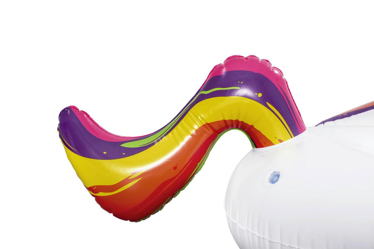 Aufblasbares Schwimmtier Einhorn 119x155 cm Bis 45 Kg - Multicolor/Weiß, Basics, Kunststoff (119cm) - Bestway