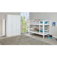 Etagenbett Rick - Weiß/Naturfarben, MODERN, Holz (90/190cm) - MID.YOU