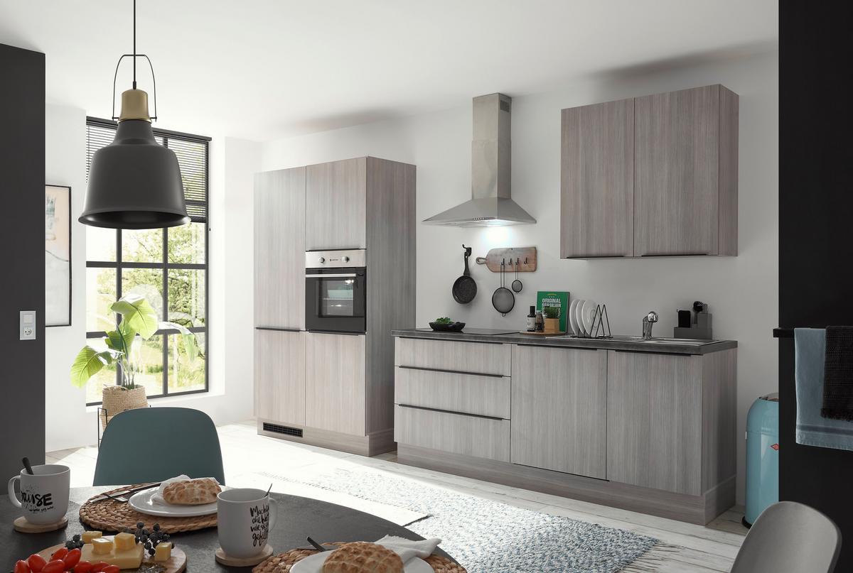 Küchenblock Landzeit Pinienfarben B: 320 cm - Anthrazit/Pinienfarben, Design, Holzwerkstoff (320cm) - MID.YOU