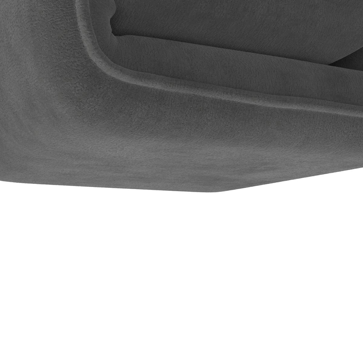 Rozkladacie kreslo MACY, tmavosivá, max. 120 kg - tmavosivá, Modern, kov/textil (83/35/65cm) - Bessagi Home