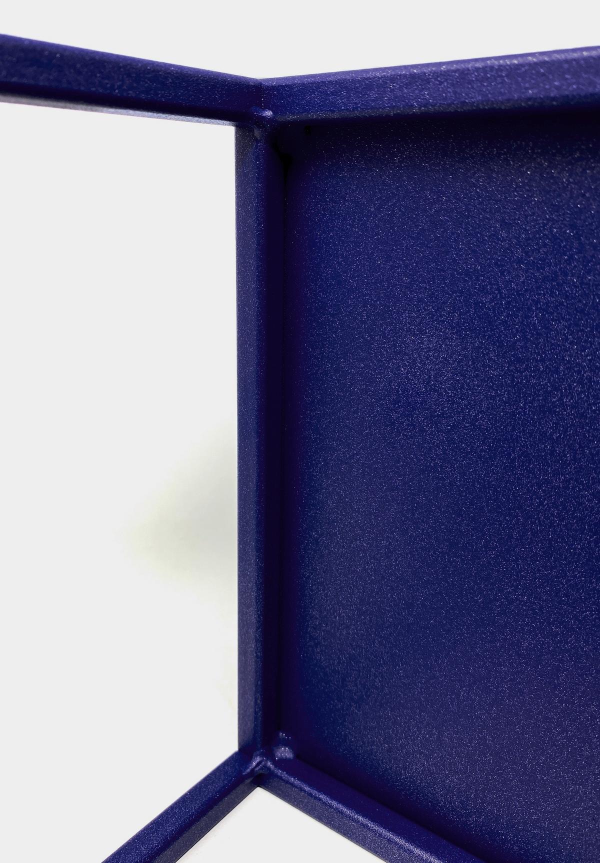 Blumenständer Metall Dunkel- Blau Bxhxt: 19x67x19 Cm - Dunkelblau, Basics, Metall (19/67/19cm)