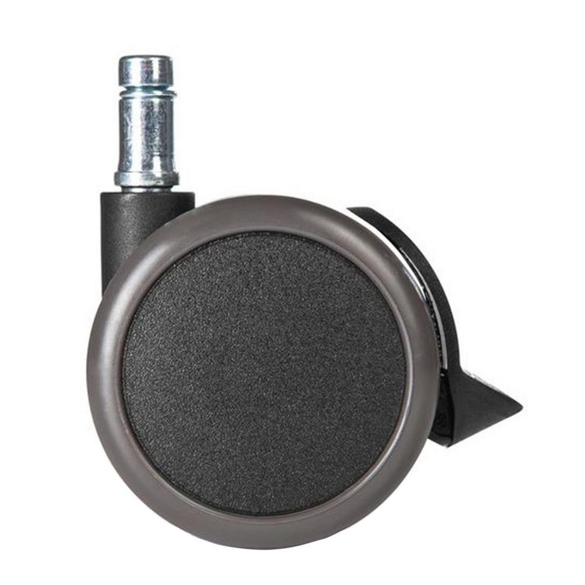 Bürostuhlrollen Rolo Stop Schwarz Ø 6,5 Cm 5er-Set - Schwarz, Basics, Kunststoff/Metall (5/7/6,5cm) - MID.YOU