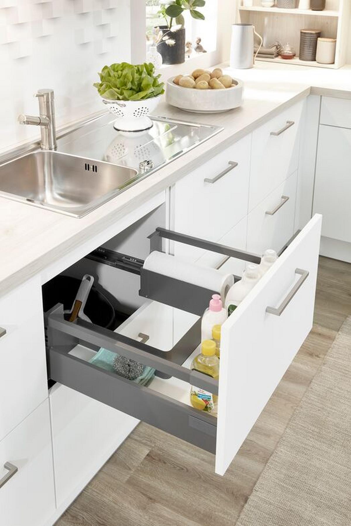 Einbauküche Ip3150 Frei Planbar Modernes Design - Anthrazit/Weiß, MODERN, Holzwerkstoff - Impuls