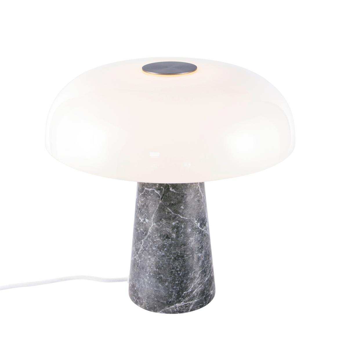 Tischleuchte Glossy Tila Grau D: 32 Cm - Grau, Design, Stein (32/32cm) - Nordlux