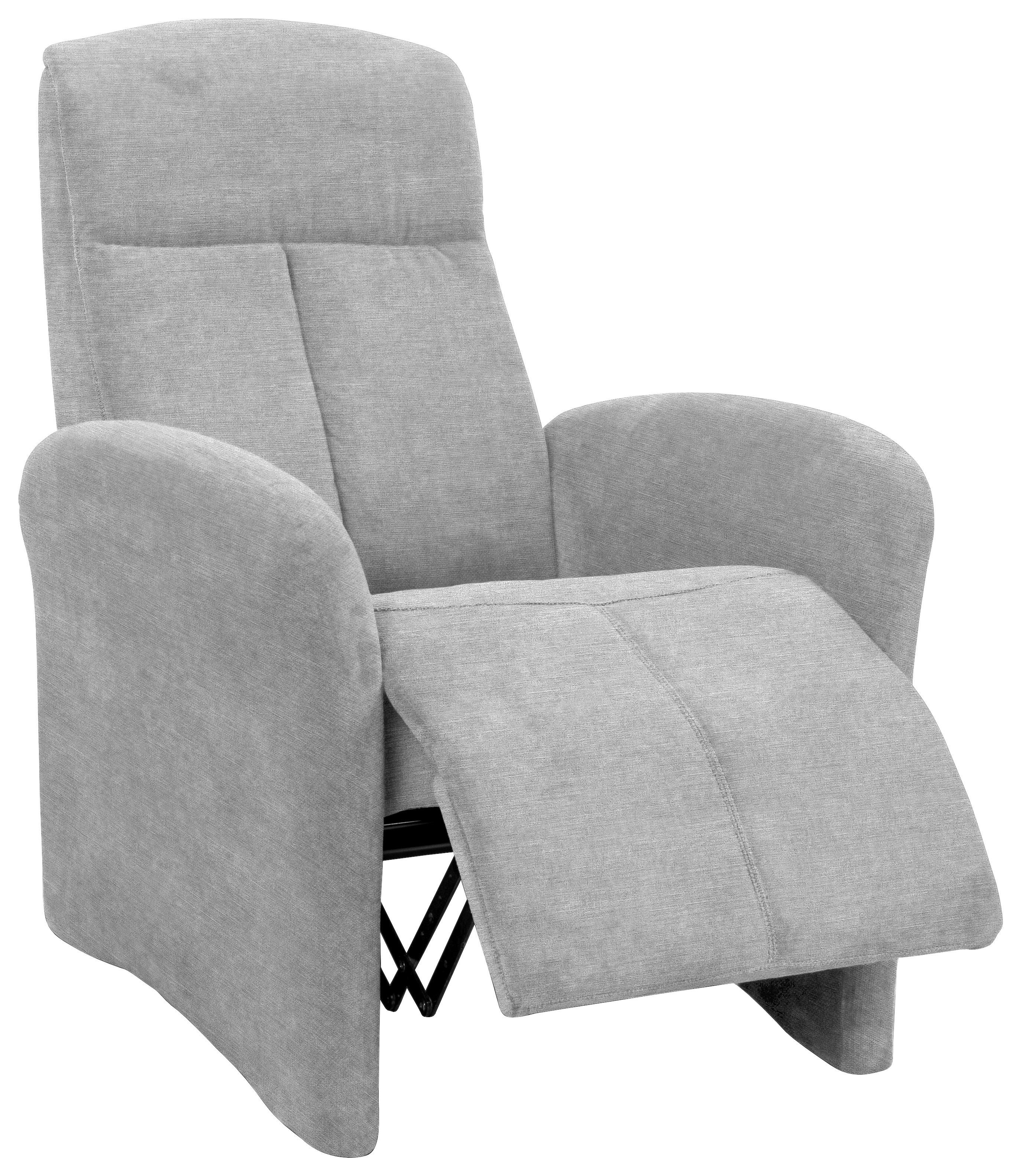 Tv-fotel Ralf - világosszürke, Modern, textil (75/108/87cm)