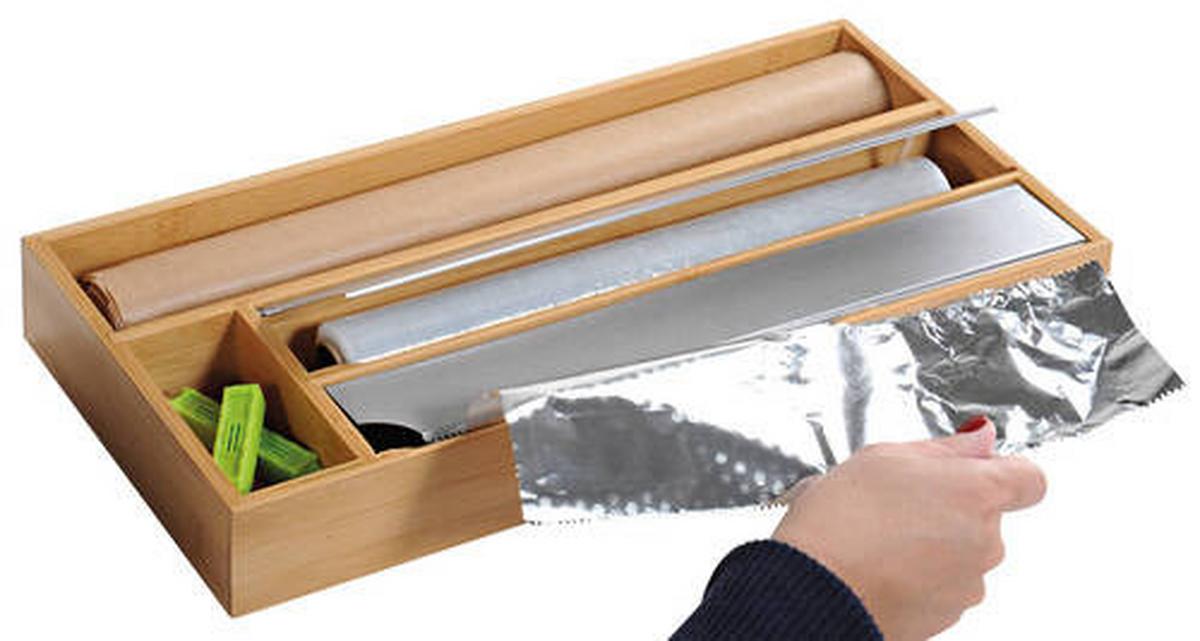 Auszugsorganisation Bambus Fsc - Braun, MODERN, Holz (42/19/5,4cm) - Kesper