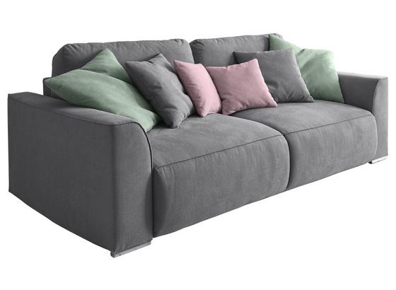 Schlafsofa Lazy 3Dl B: ca. 250 cm - Pink/Silberfarben, Design, Holzwerkstoff/Textil (250/87/129cm) - Carryhome Schlafsofa Lazy 3Dl B: ca. 250 cm - Pink/Silberfarben, Design, Holzwerkstoff/Textil (250/87/129cm) - Carryhome