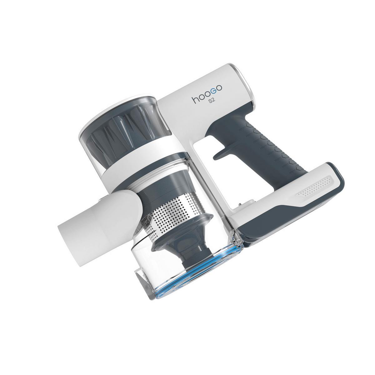 Akku-Handstaubsauger 200W, 35 min. Laufzeit - Dunkelgrau/Weiß, Basics, Kunststoff (30/21/10cm)