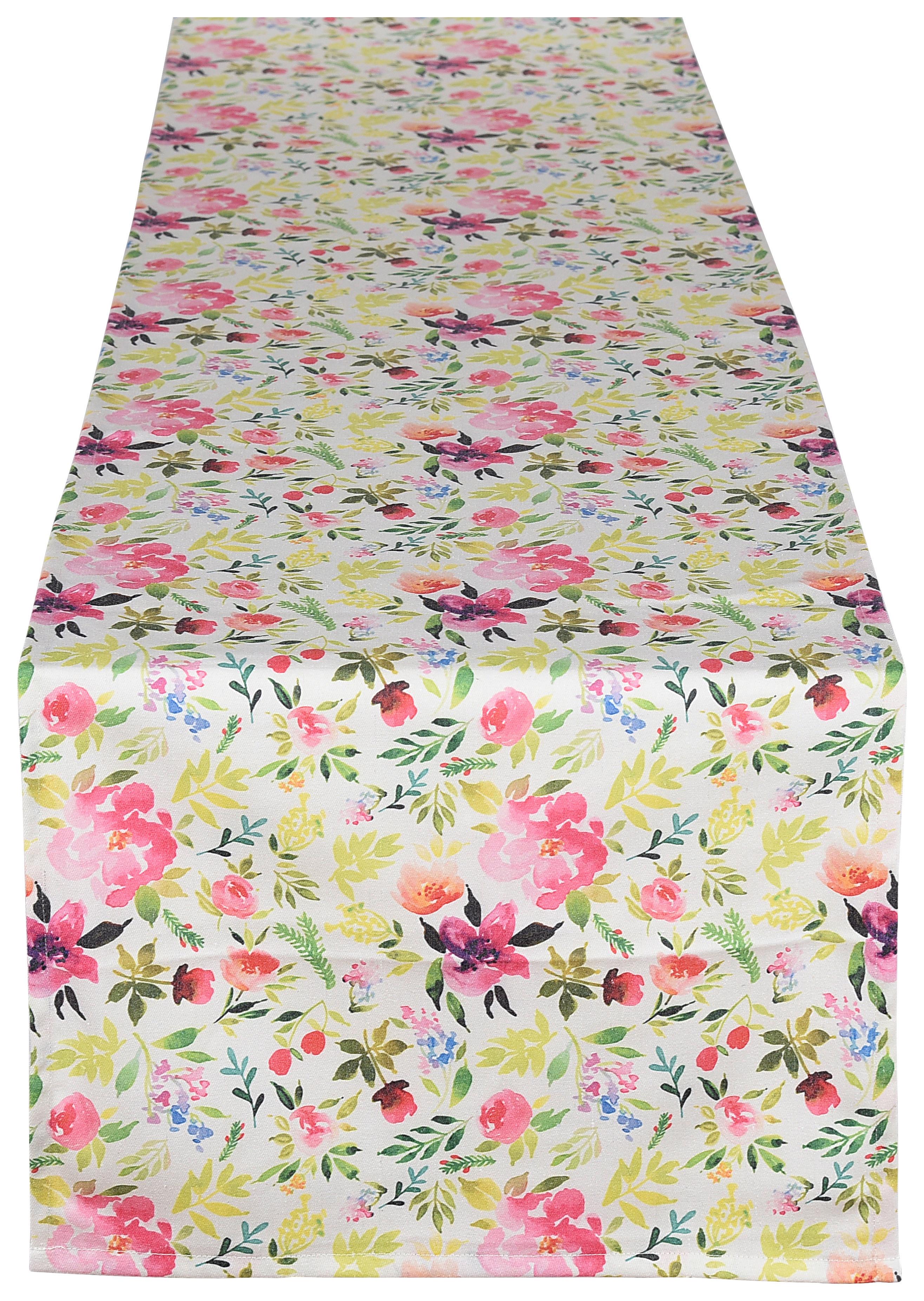 Tischläufer Alice - Multicolor, ROMANTIK / LANDHAUS, Naturmaterialien/Textil (40/140cm) - James Wood
