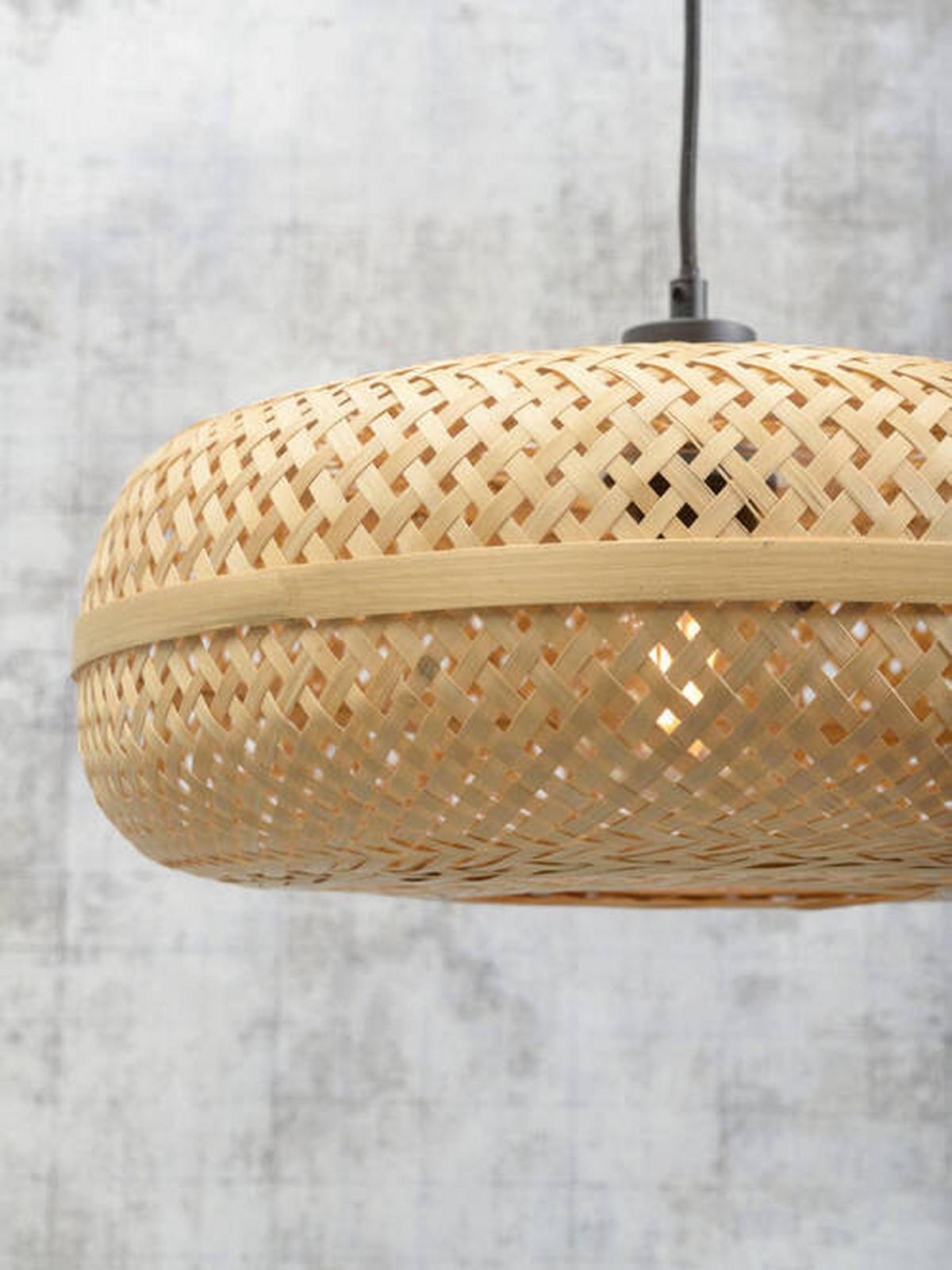 Hängeleuchte Palawan Naturfarben B: 40 Cm - Naturfarben, Trend, Holz (40/40/17cm) - Good & Mojo