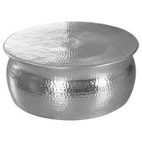 Runder Couchtisch Metall Mit Ablage Karam, Silberfarben - Silberfarben, LIFESTYLE, Metall (75/75/31cm) - MID.YOU