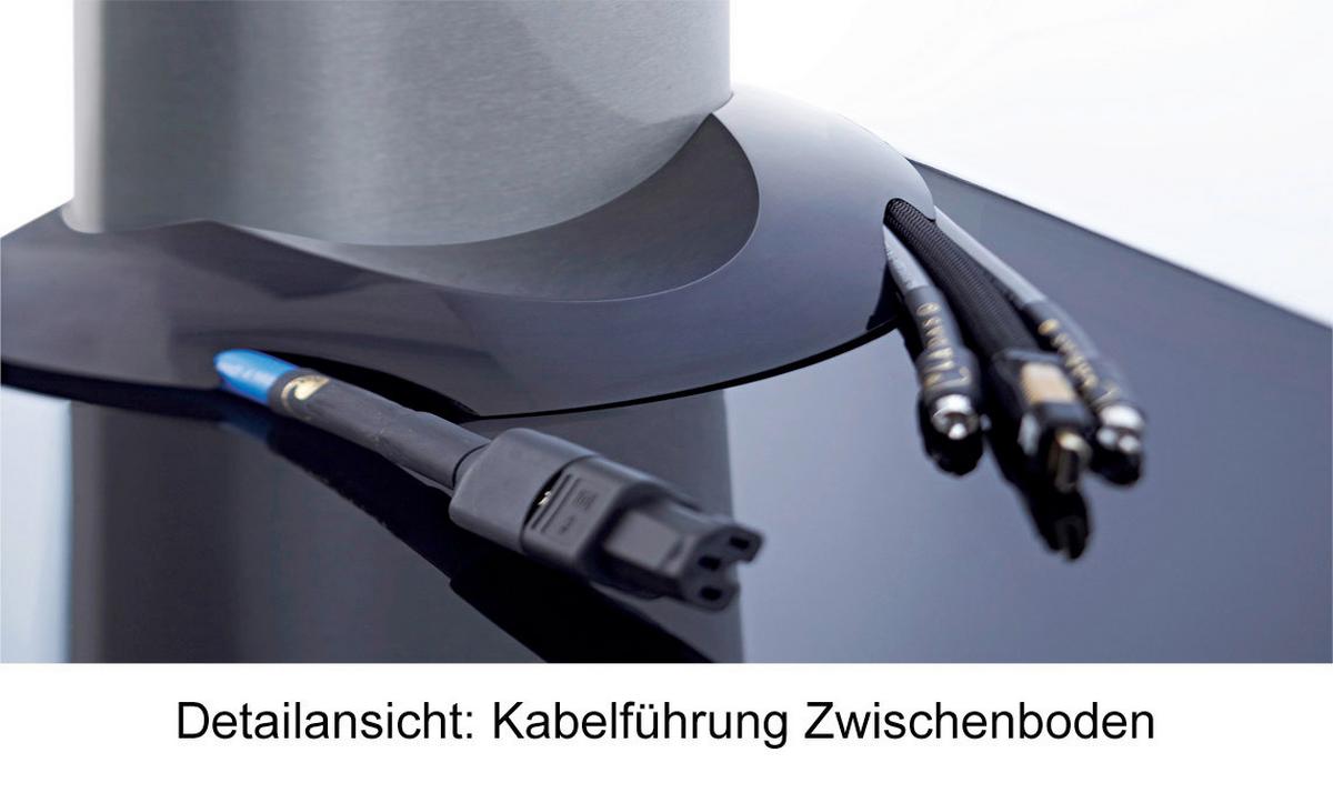 TV-Rack Bis 70" Schwenkbar mit Rollen Tosal Max. 30 Kg - Silberfarben/Schwarz, KONVENTIONELL, Glas/Metall (60/100/44cm) - MID.YOU