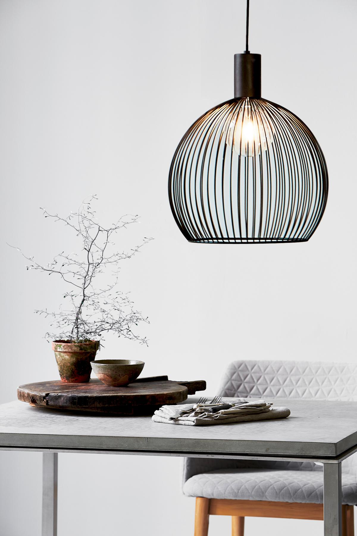Hängeleuchte Aver Pela Schwarz D: 40 cm - Schwarz, KONVENTIONELL, Metall (40/45,5cm) - Nordlux