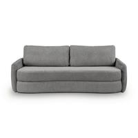 Schlafsofa Diana Grau B: 231cm - Schwarz/Grau, Basics, Holz/Textil (231/93/108cm) - MID.YOU