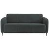 3-Sitzer-Sofa Marone Anthrazit Teddystoff - Anthrazit/Schwarz, MODERN, Textil (180/76/90cm) - Livetastic