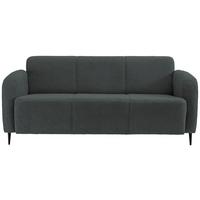 3-Sitzer-Sofa Marone Anthrazit Teddystoff - Anthrazit/Schwarz, MODERN, Textil (180/76/90cm) - Livetastic