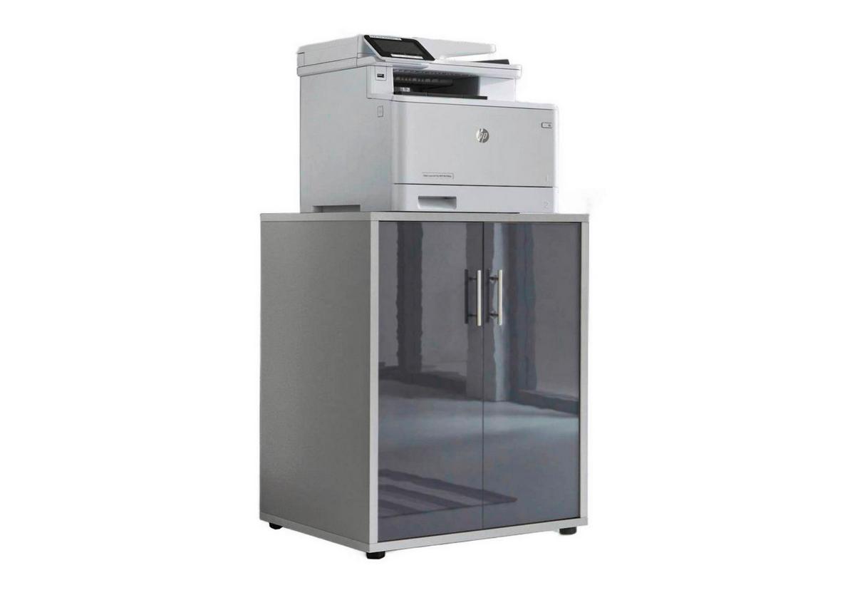 Aktenschrank Office Edition Grau, Anthrazit Hg B: 54cm - Anthrazit Hochglanz/Grau, MODERN, Holzwerkstoff (54/74/50cm) - MID.YOU