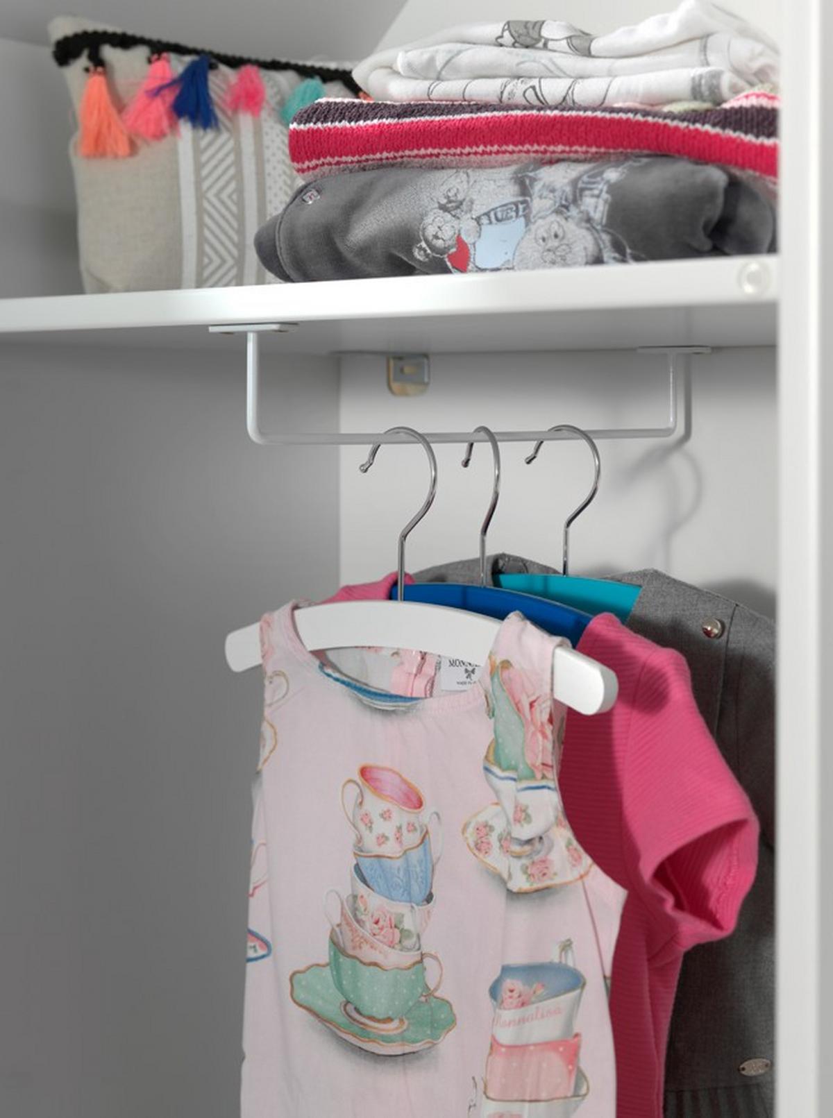 Kinderkleiderschrank Casami - Blau/Weiß, MODERN, Holzwerkstoff (57,6/171,3/37cm) - MID.YOU