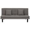Schlafsofa Oslo - Schwarz/Grau, Basics, Textil (180/79/91cm) - P & B