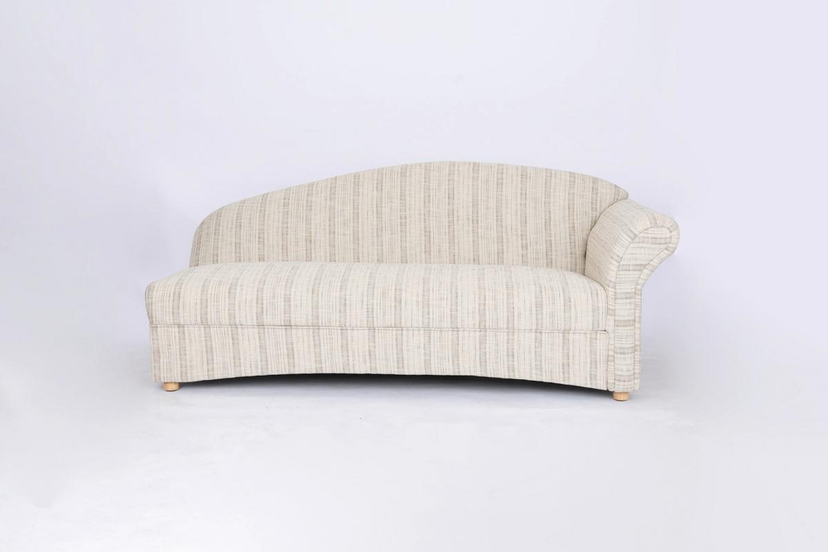 3-Sitzer Loretta, Armlehne rechts, grau, ca.193x83x85 - Greige, Basics, Holz/Textil (193/83/85cm)