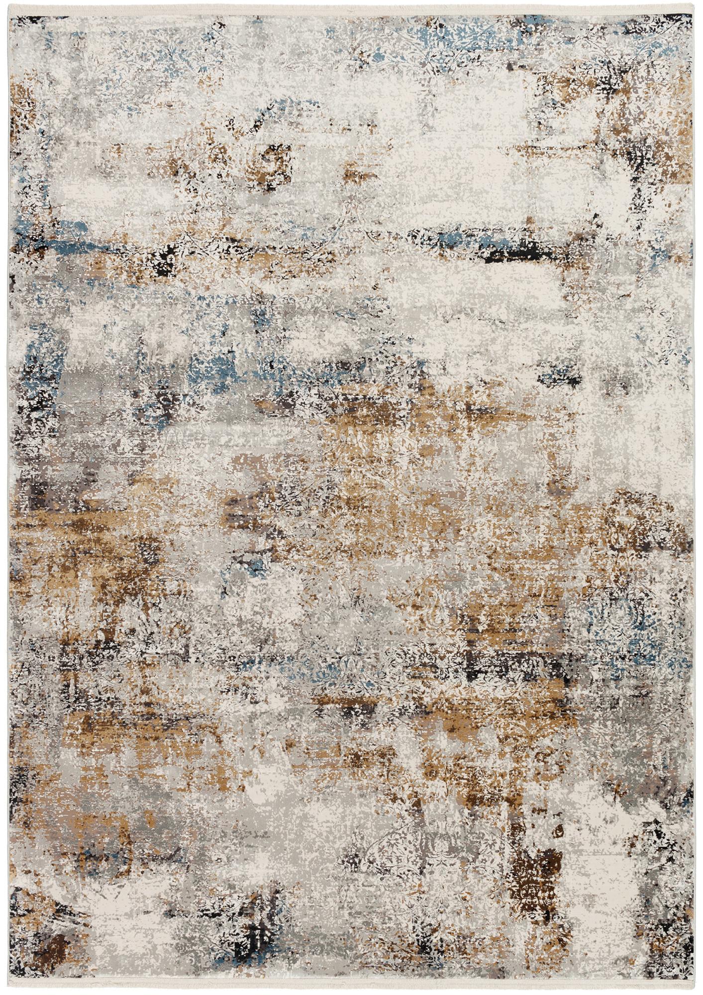 Webteppich Le Mans 04 Grau/Schwarz 120x180 cm Grau, Schwarz  120/180 cm 