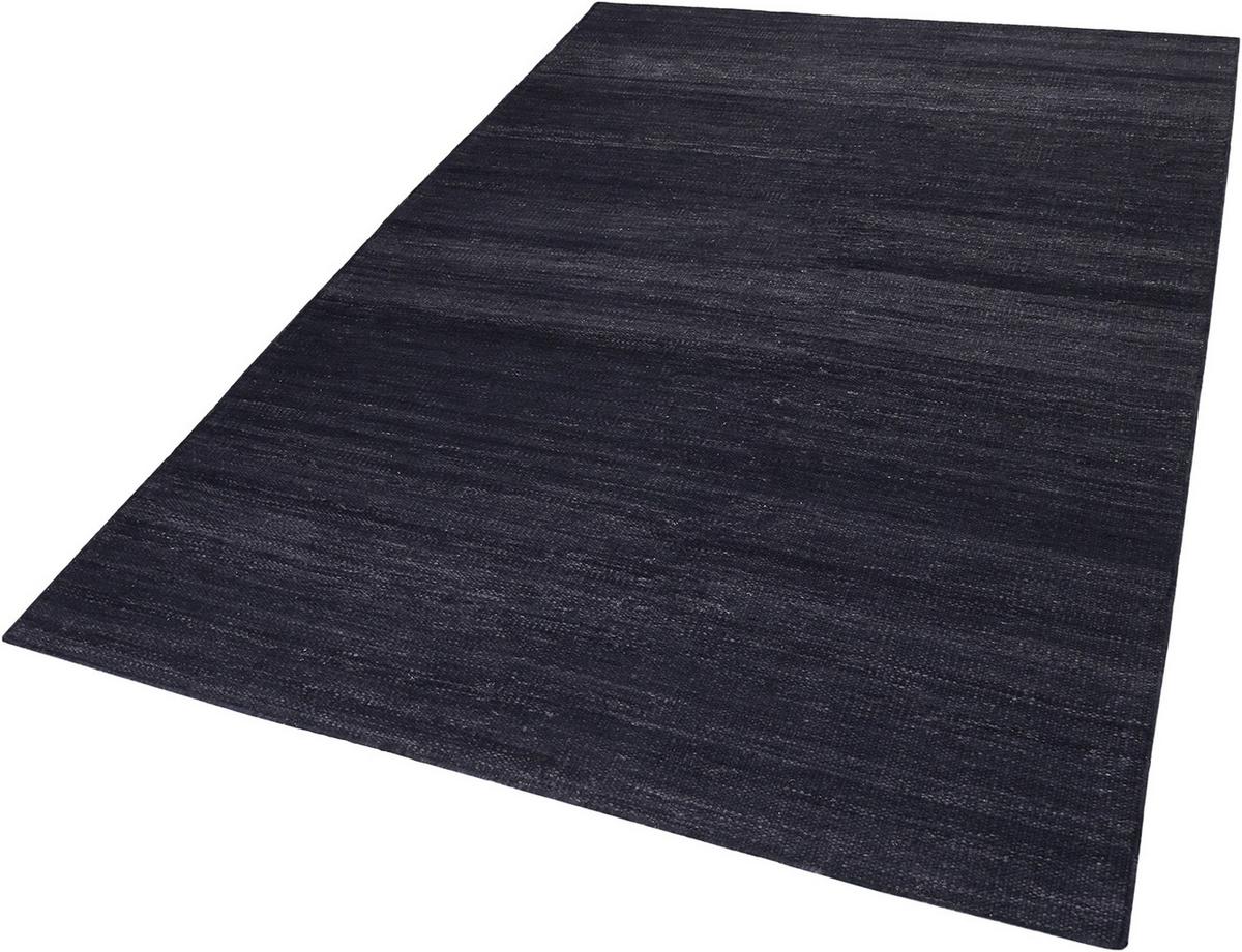 Handwebteppich Anthrazit Baumwoll Kelim 160x230 Cm - Anthrazit, KONVENTIONELL, Textil (160/230cm) - Esprit