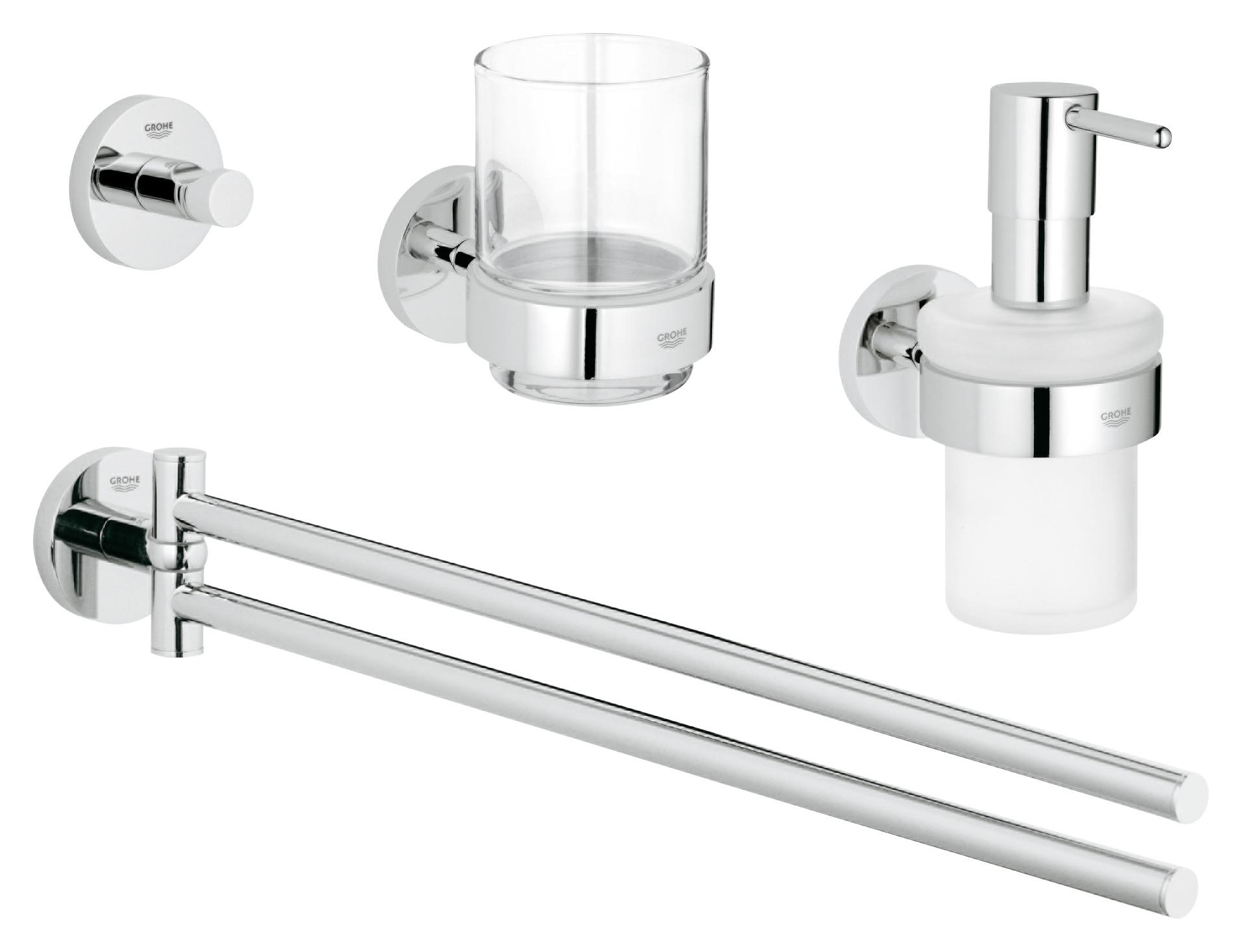 Grohe essentials аксессуары для ванной. Аксессуары для ванны grohe. Essentials набор аксессуаров 5-in-1. Grohe 13487000. Grohe essentials аксессуары для ванной.