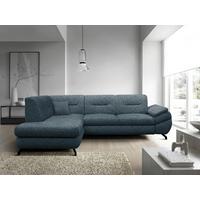 Ecksofa Imo Blau 201x274 Cm - Blau/Schwarz, Design, Textil (201/274cm) - MID.YOU
