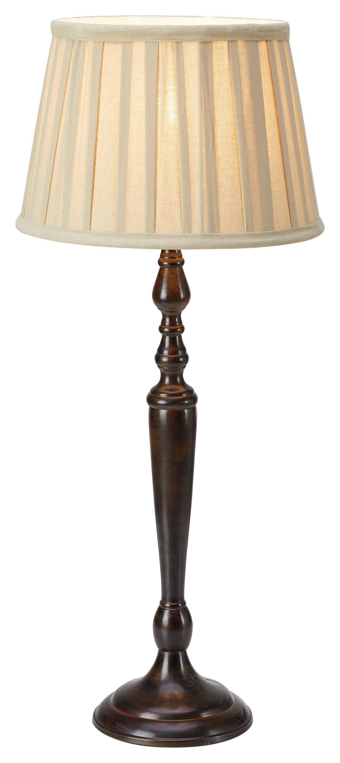 Tischleuchte Memory-Funktion, 40w - Dunkelbraun/Beige, Basics (25/60/25cm) - Markslöjd