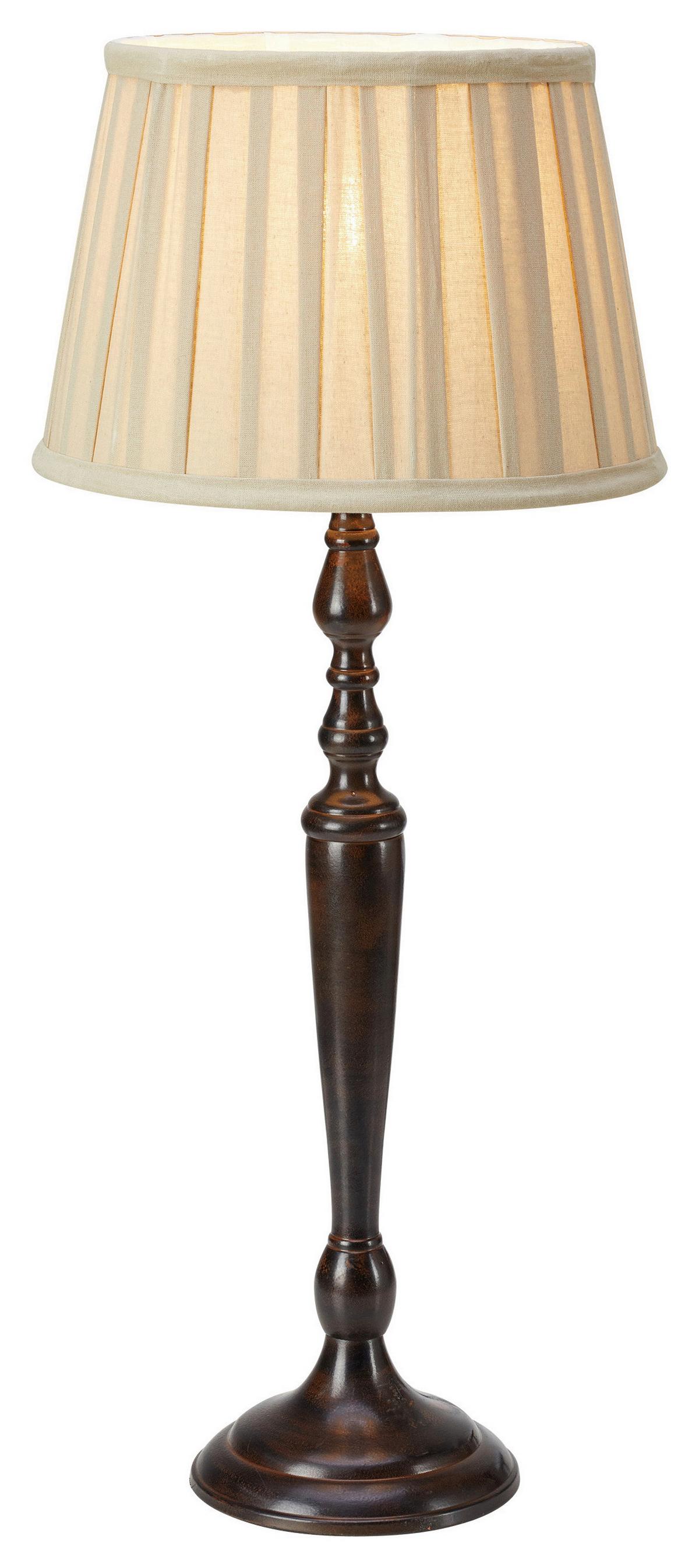 Tischleuchte Memory-Funktion, 40w - Dunkelbraun/Beige, Basics (25/60/25cm) - Markslöjd