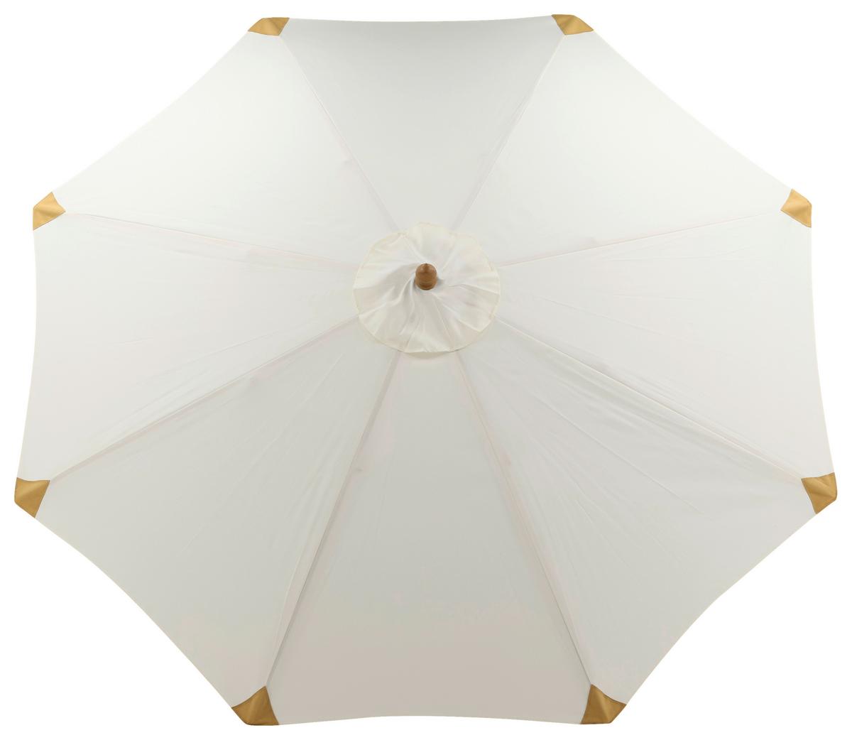 Sonnenschirm L/b: 270x250 Cm Weiß - Weiß, KONVENTIONELL (270/250cm) - Gardenson