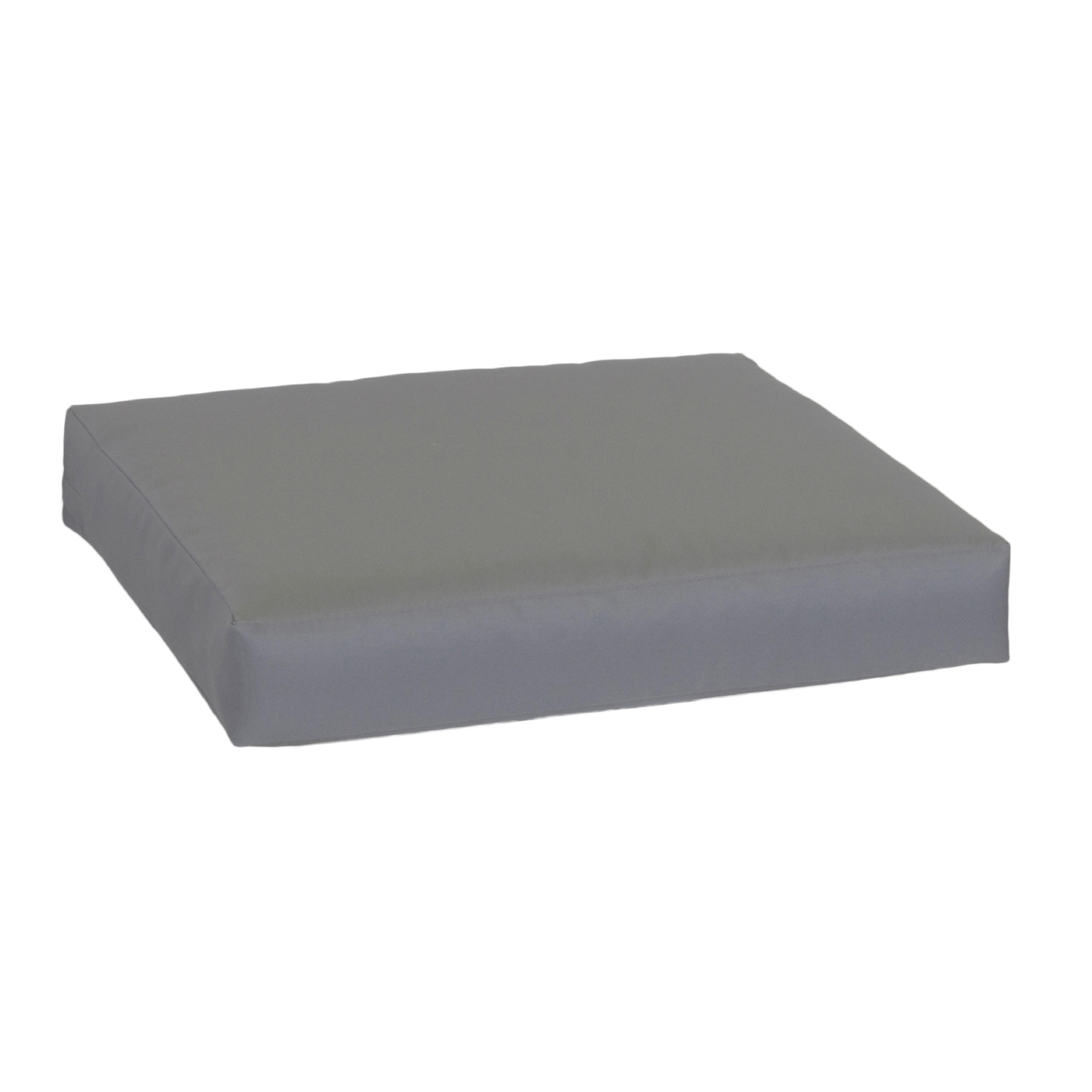 Lounge-Sitzkissen Outdoor 80x80 cm Anthrazit - Anthrazit, Basics, Textil (80/80/8cm) - Gardenson