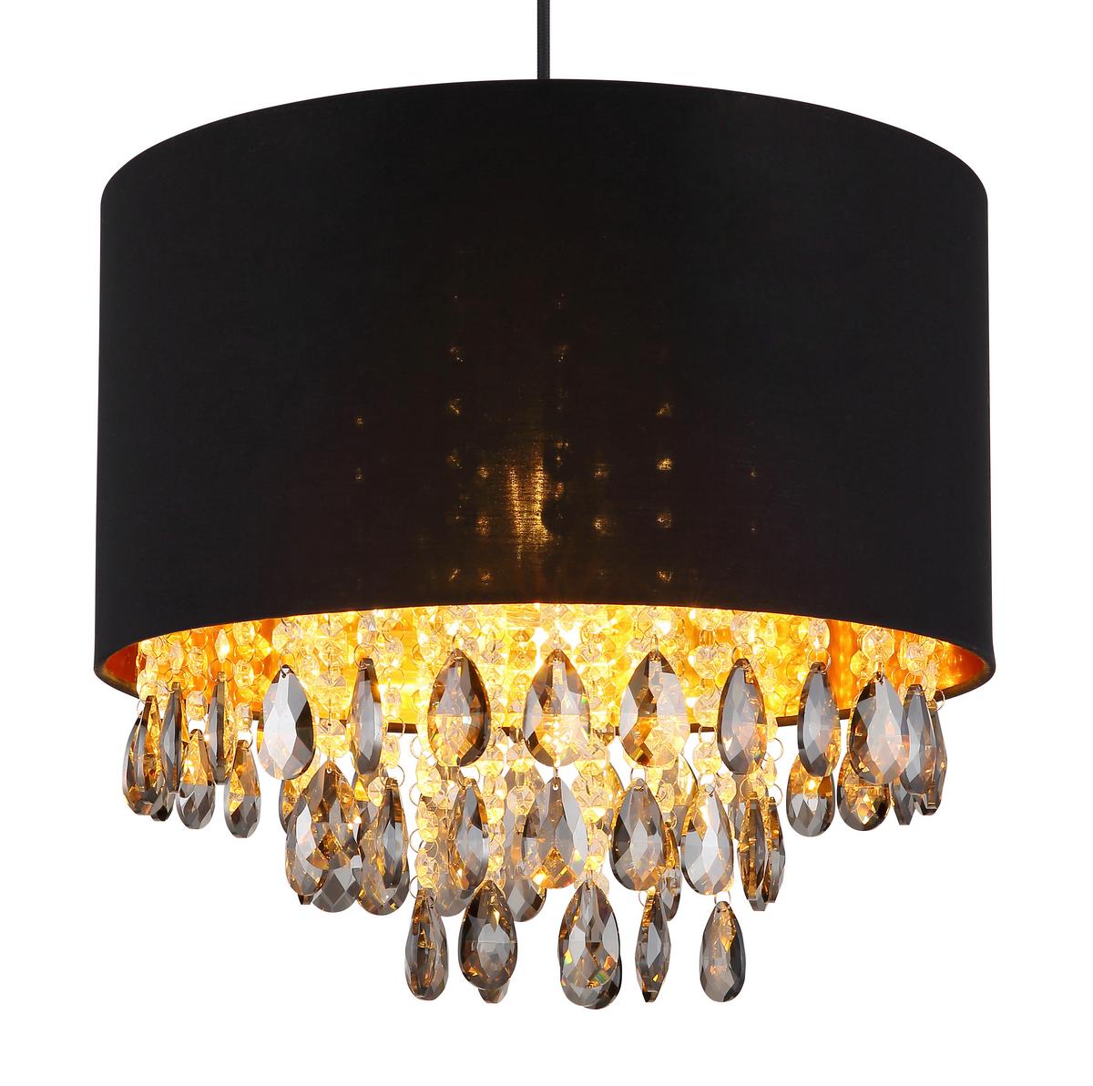 Hängeleuchte 15776h Coletta - Klar/Goldfarben, KONVENTIONELL, Glas/Kunststoff (40/120cm) - Globo