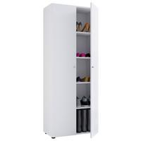 SCHUHSCHRANK Vandol Weiß B: 71 cm - Schwarz/Weiß, Design, Holzwerkstoff (71/180/39cm) - MID.YOU