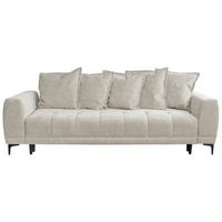 Schlafsofa Weronika, Creme B: 247 Cm - Creme/Schwarz, Design, Holz/Holzwerkstoff (247/94/90cm) - MID.YOU