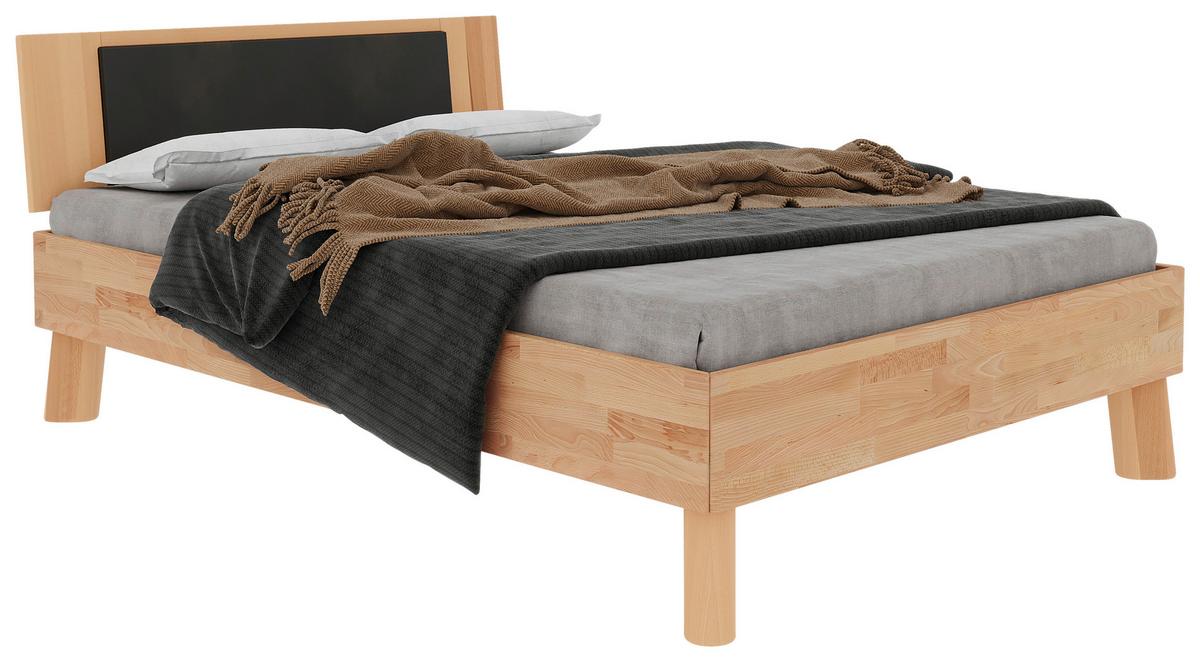 Bett Como Naturfarben /Kernbuche 140x200cm - Naturfarben/Kernbuche, MODERN, Holz (140/200cm) - MID.YOU
