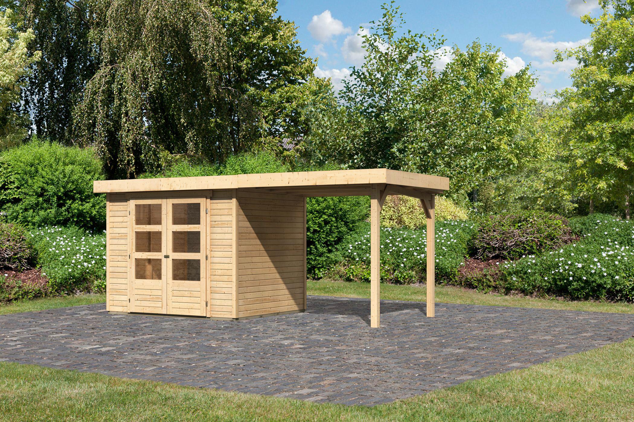 Gartenhaus 491x217x211 cm - Naturfarben, Basics, Holz (491/217/211cm) - Karibu