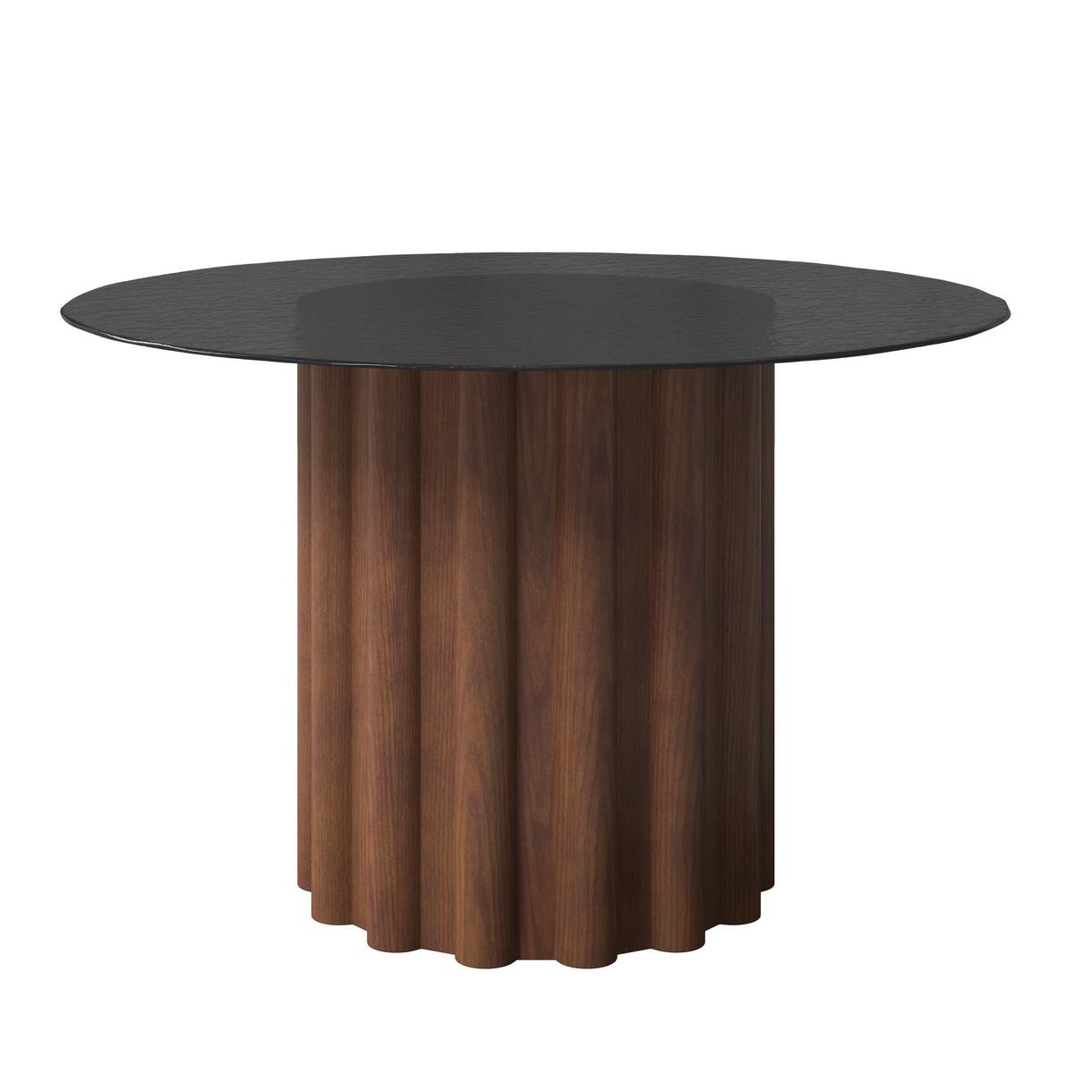 Jídelní stůl Zelia, P: 120cm - hnědá/barvy vlašských ořechů, Moderní, dřevo/kompozitní dřevo (120/75/120cm) - Bessagi Home