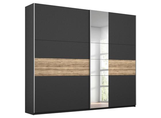 Schwebetürenschrank Borneo B: 218 cm Grau - Basics, Holzwerkstoff (218/210/59cm) Schwebetürenschrank Borneo B: 218 cm Grau - Basics, Holzwerkstoff (218/210/59cm)
